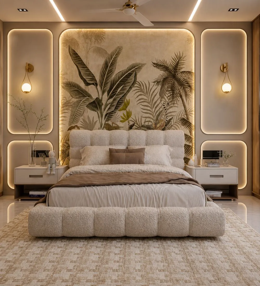 Master bedroom interior by NeeV InteriorS, Gurugram